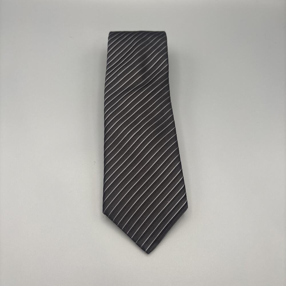 JOHN VARVATOS Men’s Silk Slim Tie Striped Pattern USA